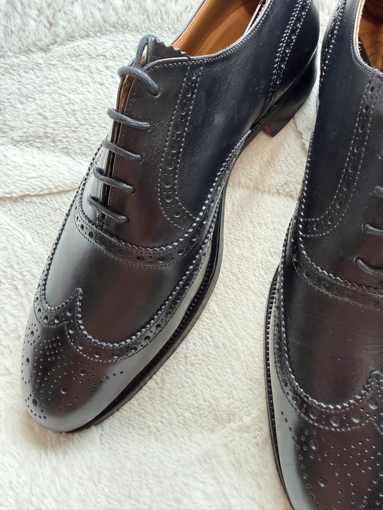 Like NEW! $940 Crockett Jones for Brooks Brothers Wingtip Oxford Brogues 9.5 main image 13